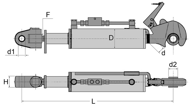 Terceiro ponto hidraulico cat 2-2 640