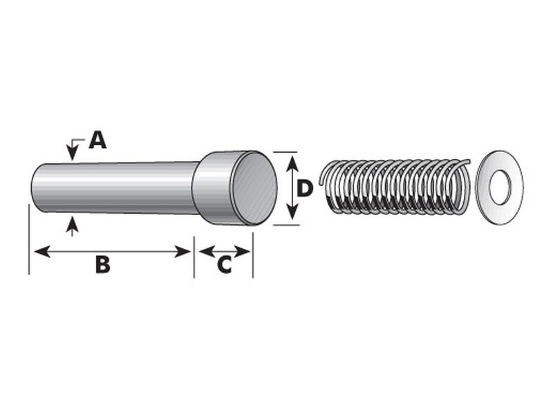 Fecho cardan Ø: 9mm