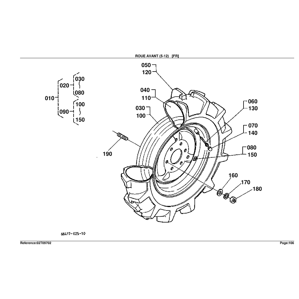 17.FRONT WHEEL  5 12     FR 1
