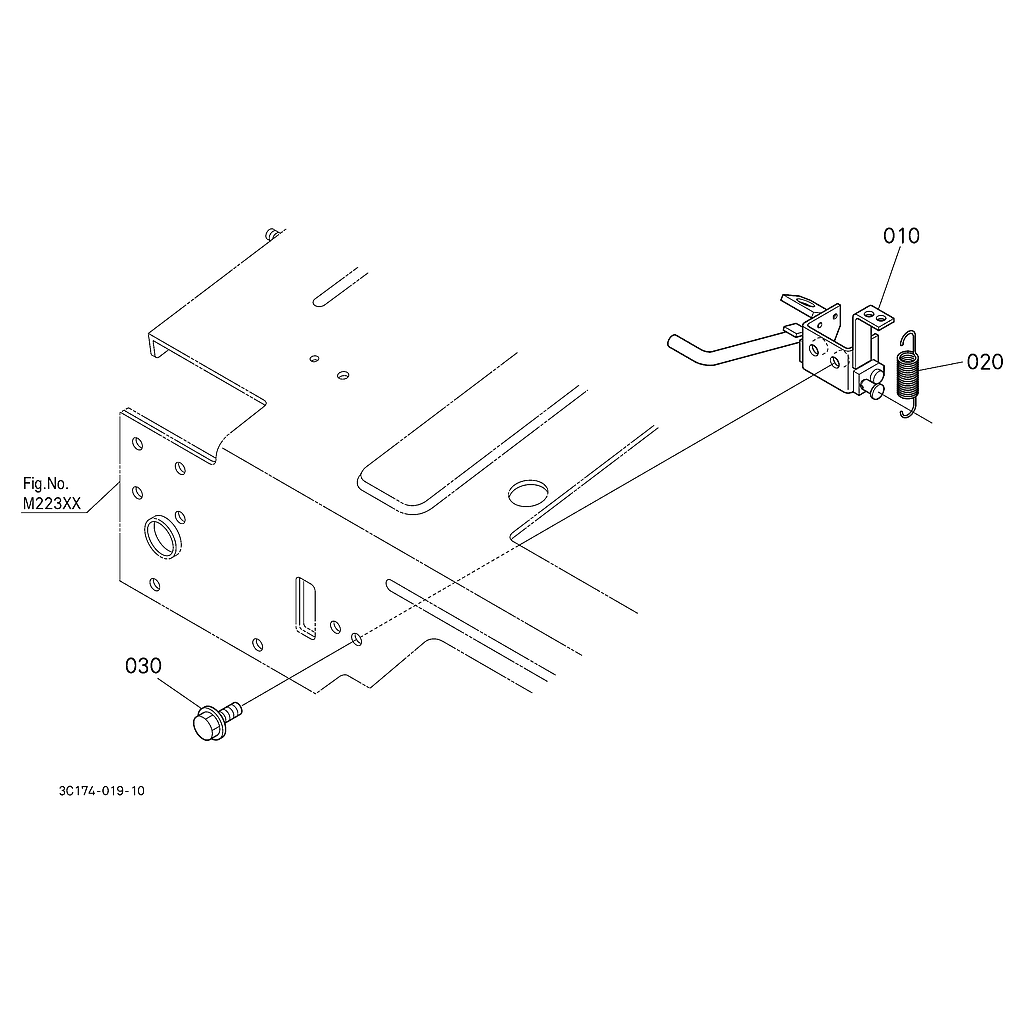 PEDAL BLOQUEIO DIFERENCIAL TRASEIRO F18000