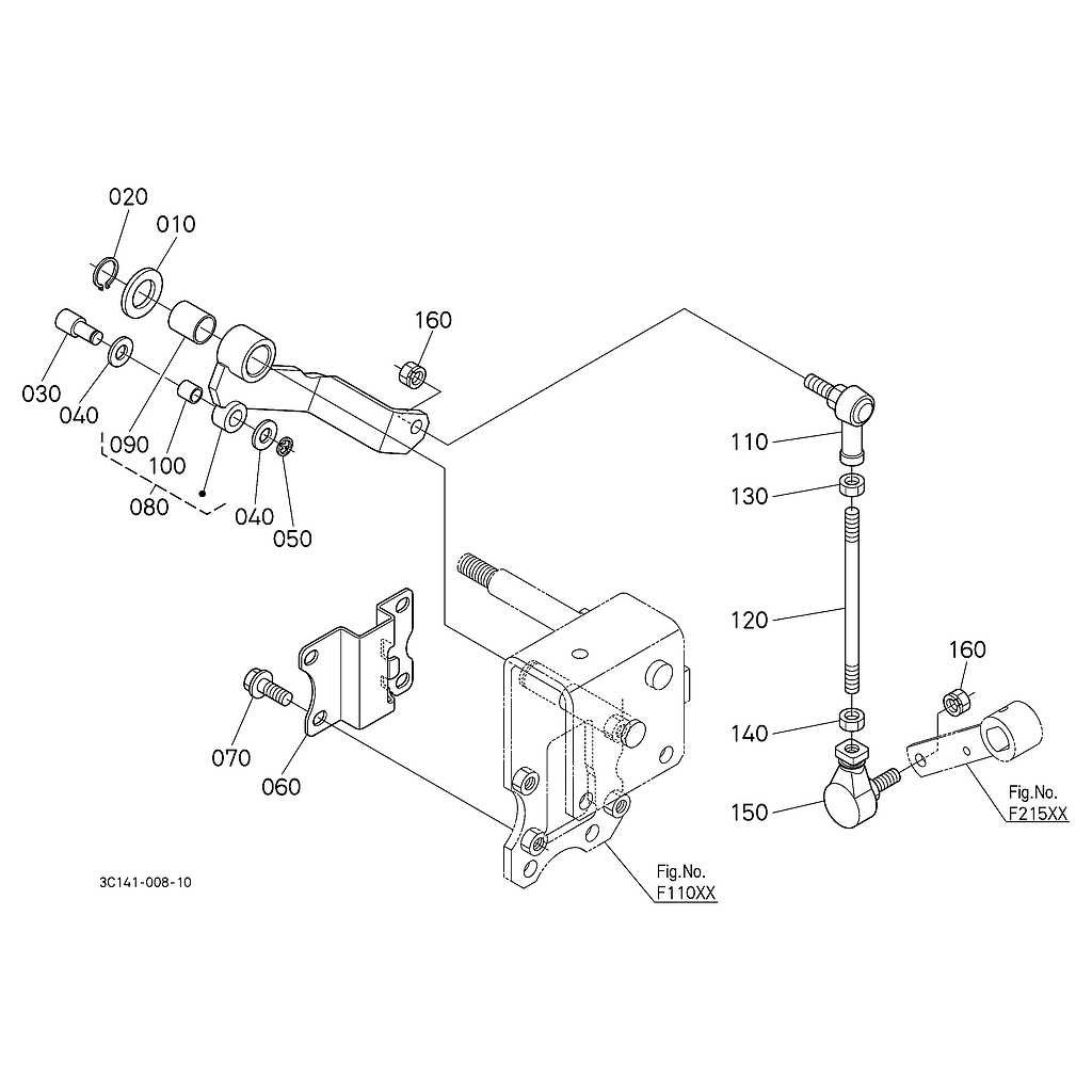 TIRANTE TRAVAO MAO F20800
