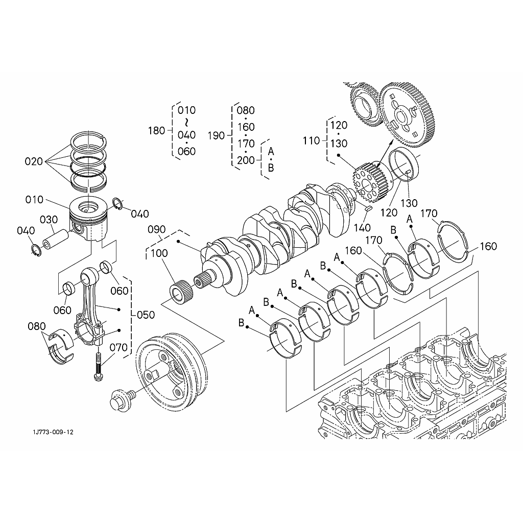 Piston e arvore de Cames 511000