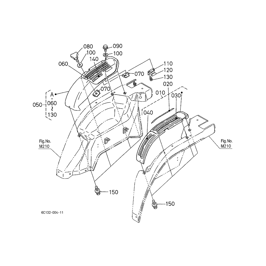 Guias das alavancas M207