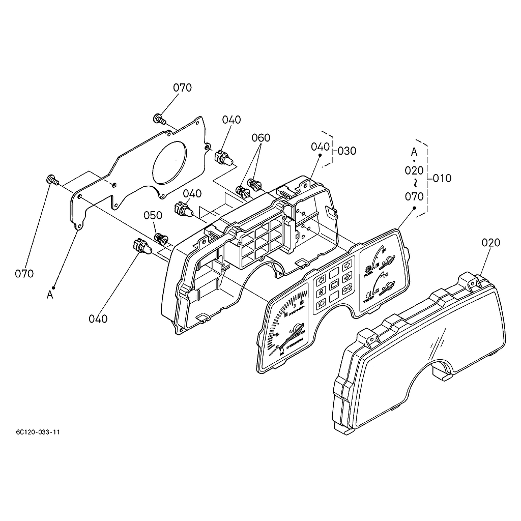 Painel de instrumentos B120
