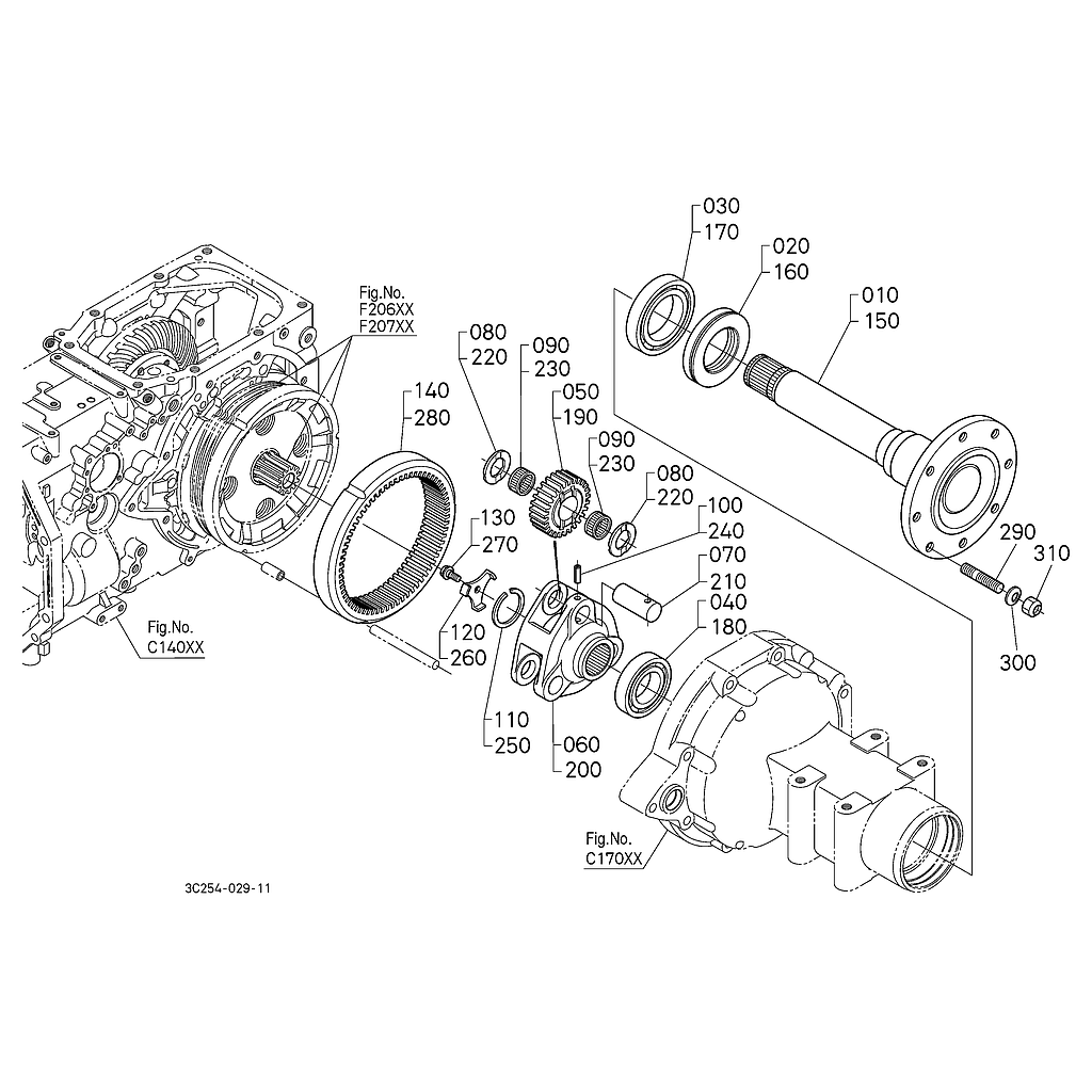 Eixo Traseiro F20000