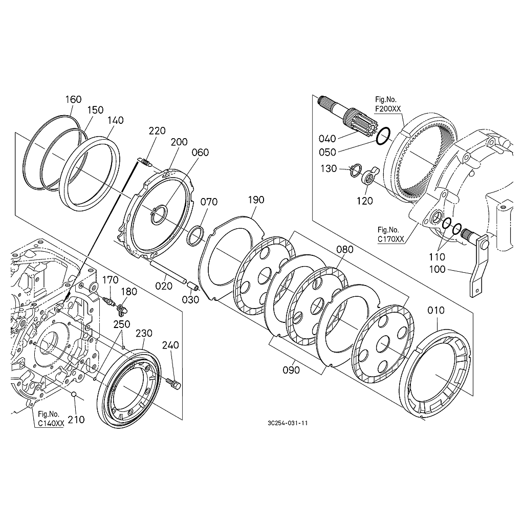 Travão Esquerda F20700