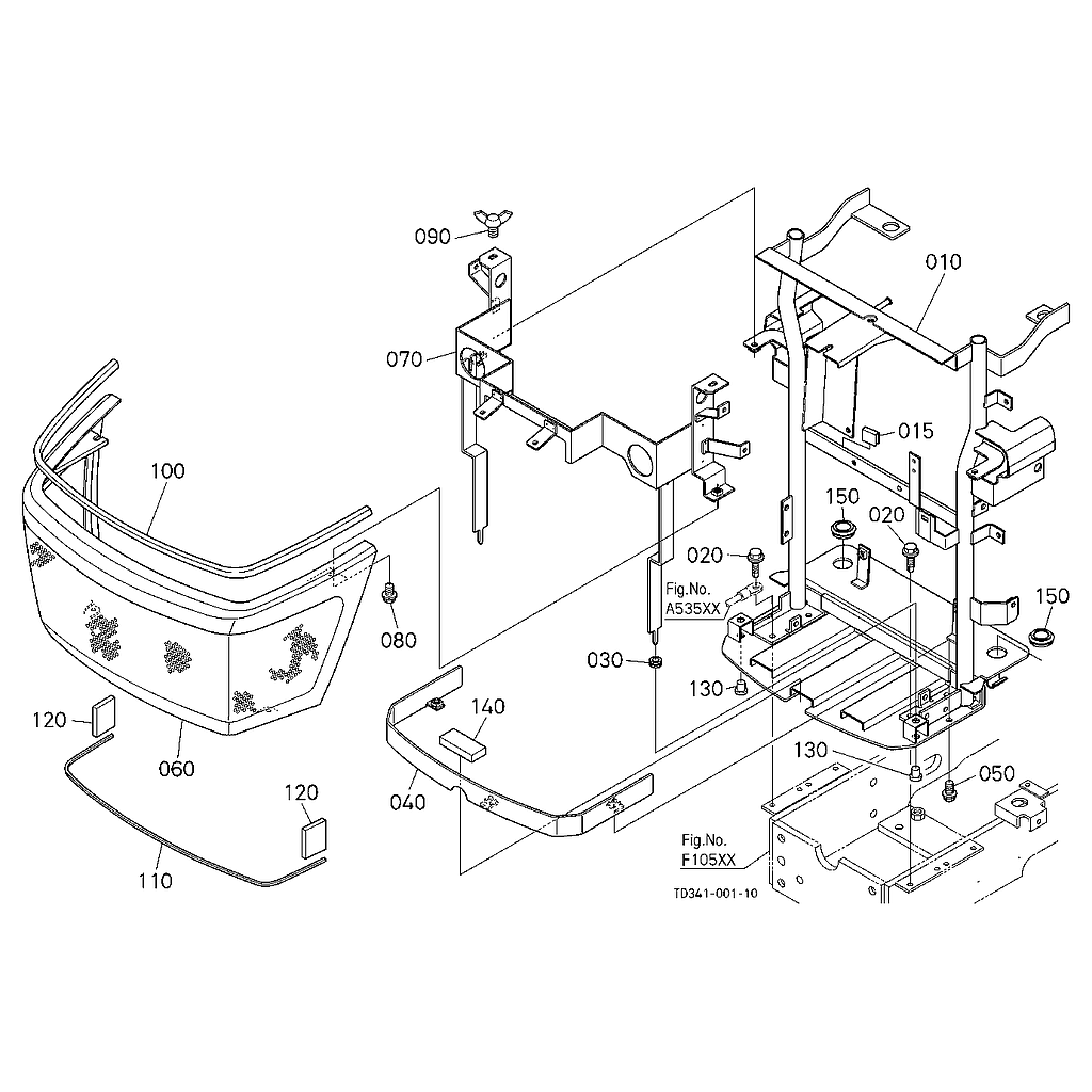 SUPORTE DIANTEIRO CAPOT L10210
