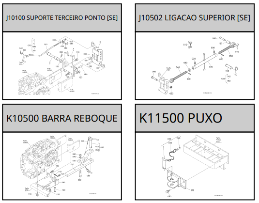 3 PONTO/BARRA REBOQUE/PUXO