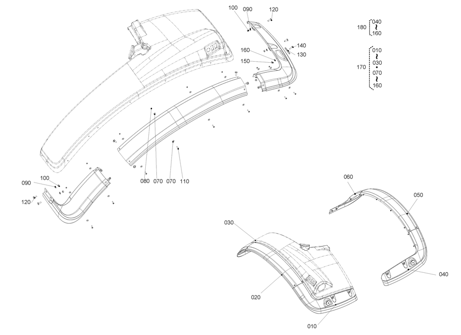 Kit extensão guarda lamas A00100