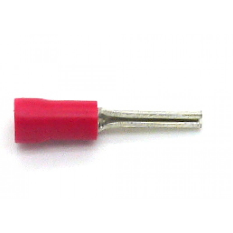 Terminal de pinos Vermelho, 1mm