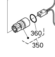 Conector da valvula do Inversor Kubota