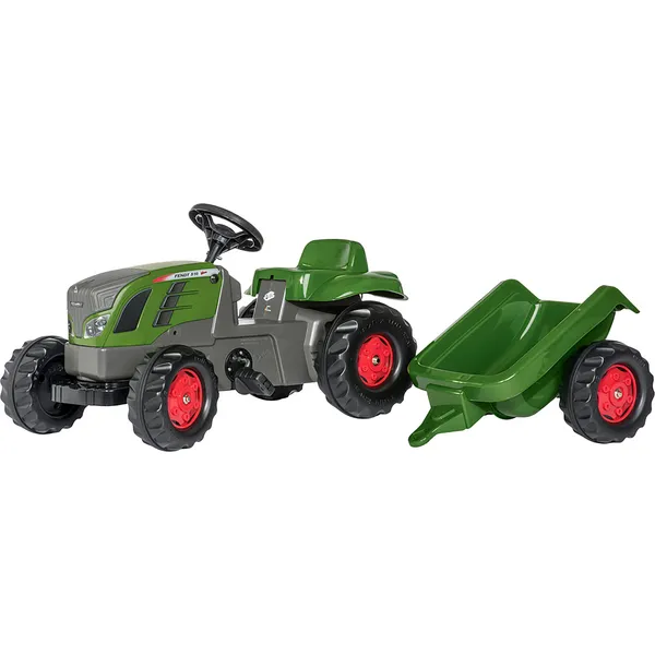 Tractor a pedais Fendt com reboque