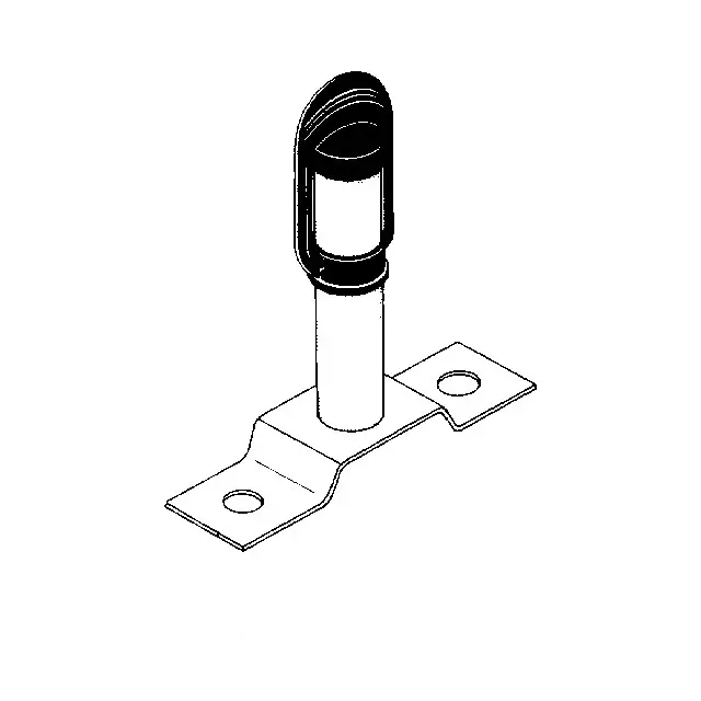Espigão para pirilampo com suporte plano