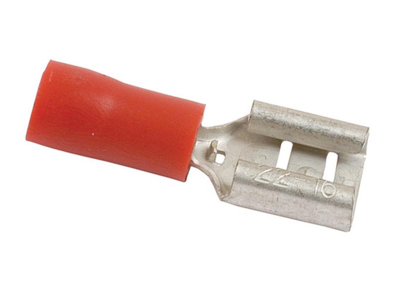 Terminal ficha plana vermelho