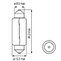 lâmpada 24 V -18w Tubular